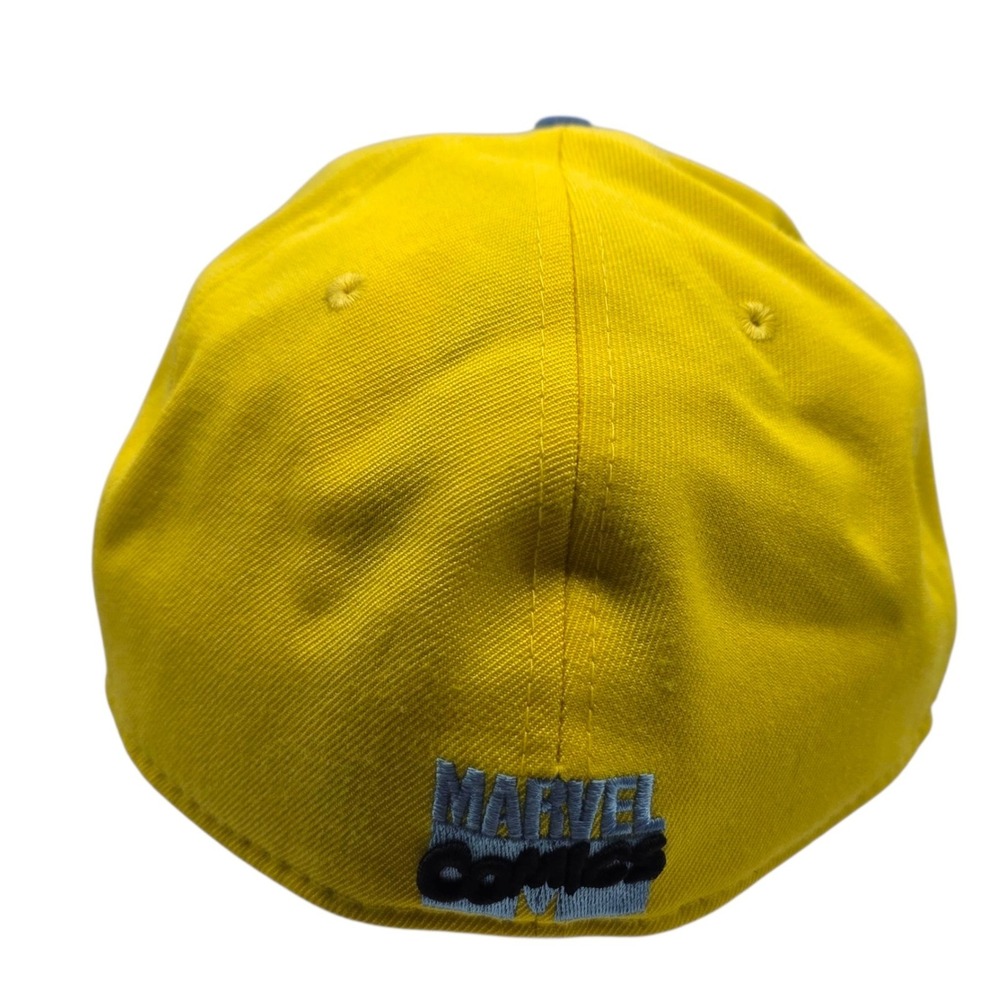 Marvel Comics Wolverine vs Hulk VS New‎ Era 59FIFTY Fitted Hat Yellow Blue 7 1/2 - Picture 3 of 6